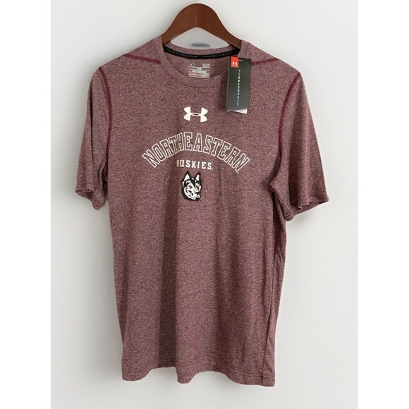 Northeastern Huskies T-Shirt Men’s S Red Under Armour NCAA College Sports - Picture 1 of 8